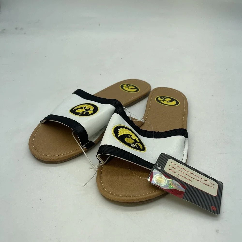 University of Iowa Hawkeyes Slides Womens 7 ISlide Primary Adjustable Sandals
